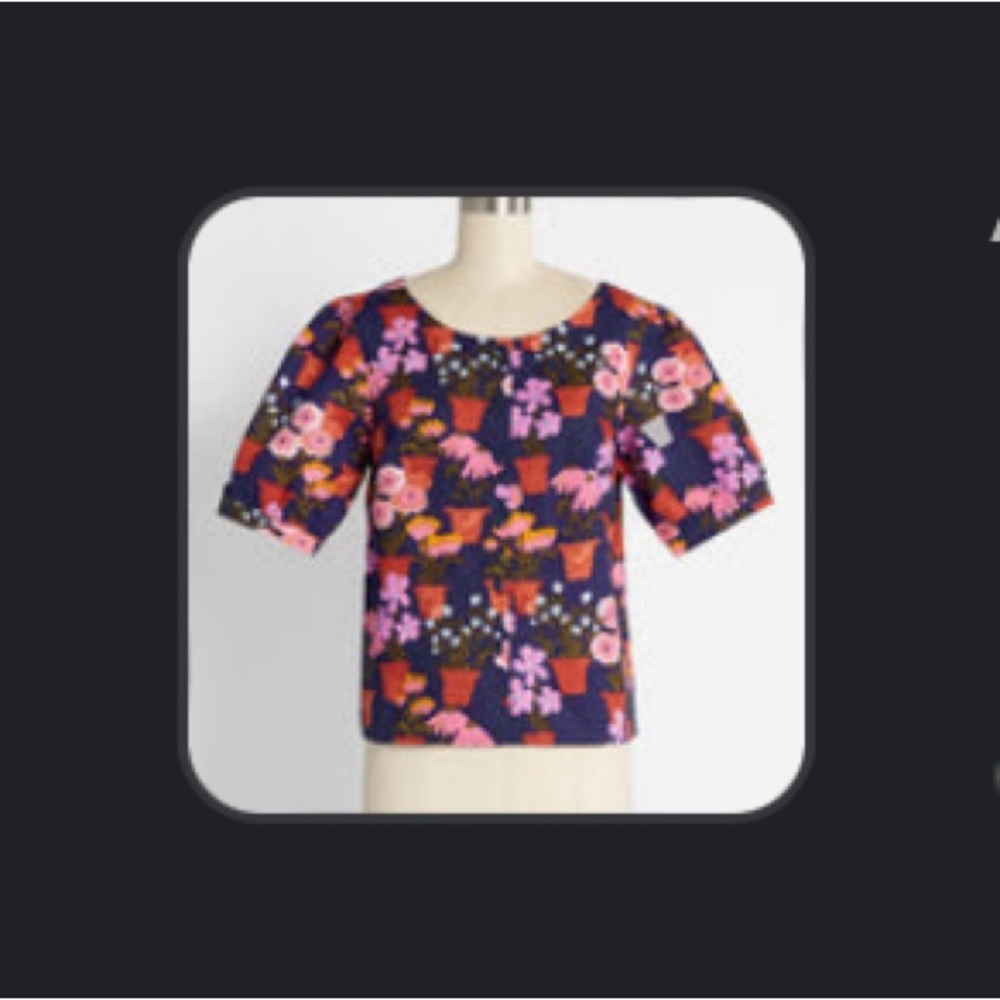 ModCloth Princess Highway Blouse floral print size 16